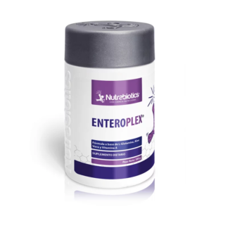 Enteroplex del laboratorio Nutrabiotics esta compuesta de L-Glutamina (USP), Aloe Vera, Raíz de Regaliz desglicirrizado y Vitamina A.