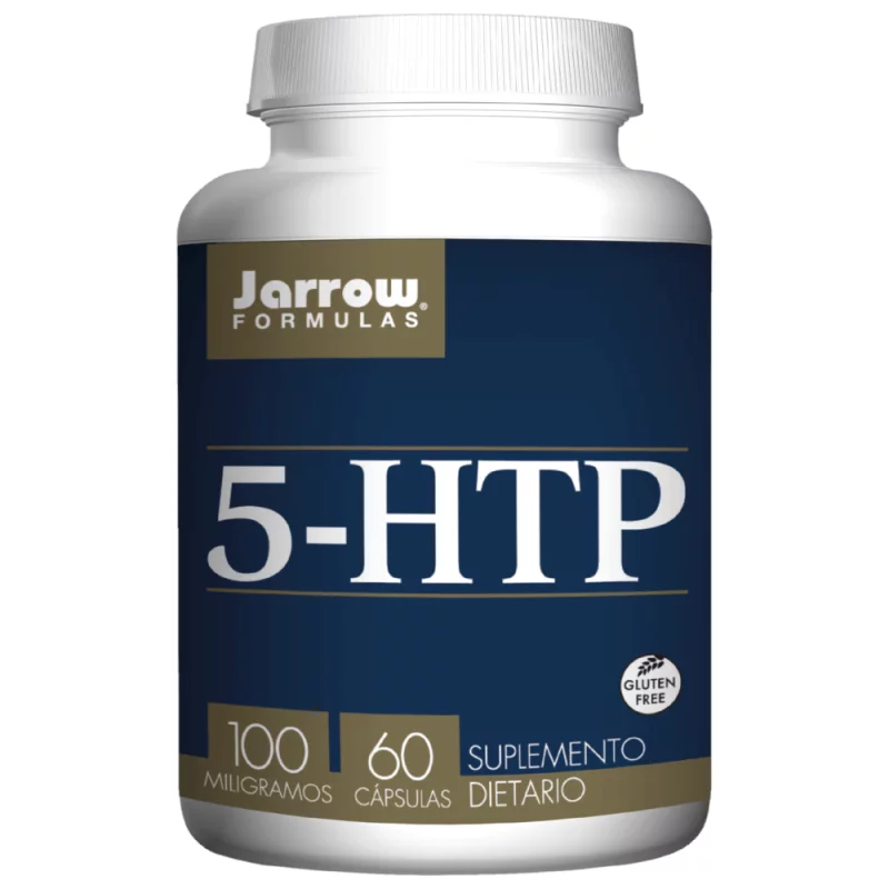 5-HTP X 60 CAPS 100 MG JARROW -5-Tratamiento en trastornos del sueño, por déficit de atención e hiperactividad (TDAH) y trastornos de la enfermedad de Parkinson. Es también un tratamiento contra la depresión, las migrañas, la fibromialgia y el síndrome premenstrual (SPM).