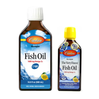 FISH OIL X 200mL X 500mL CARLSON 1600 mg-Omega 3