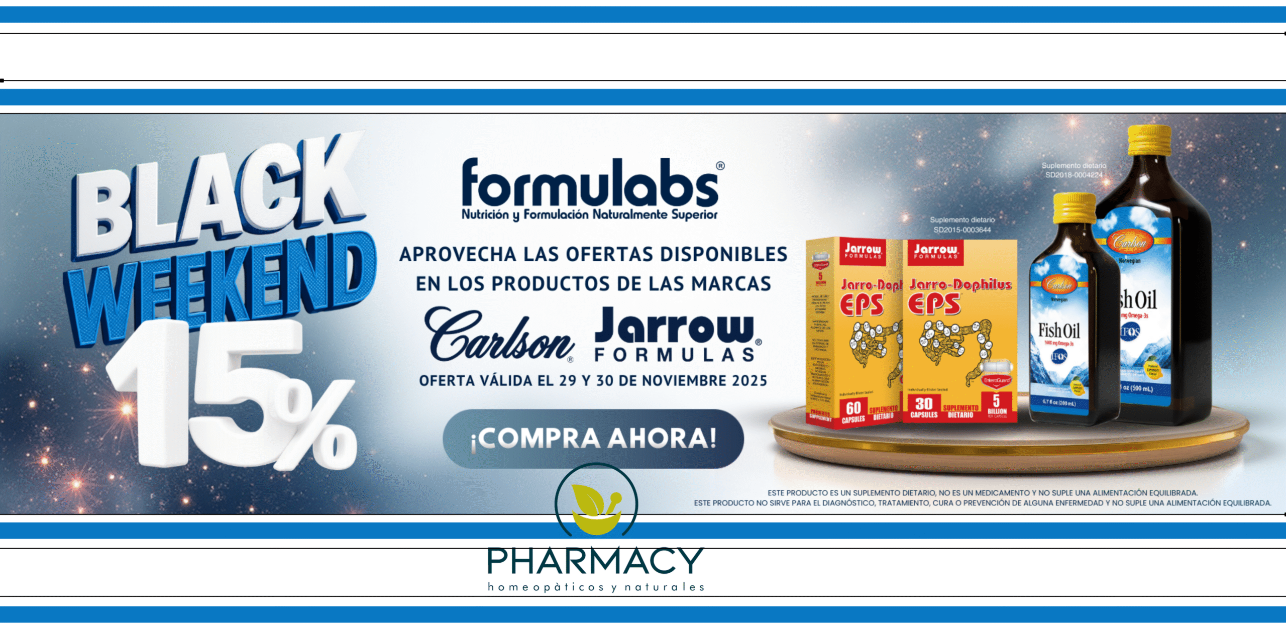 Descuento 15% Formulabs Black weekend