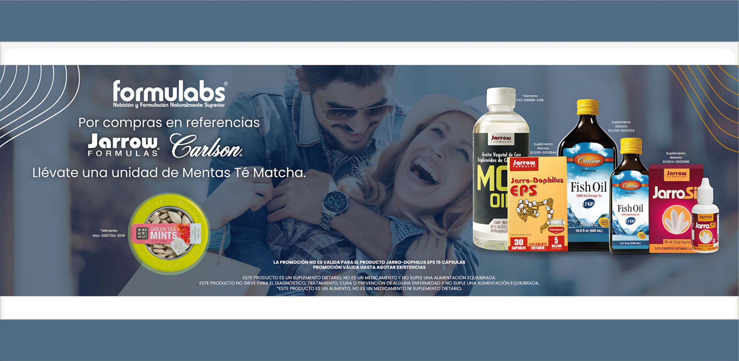 TÉ MATCHA GRATIS POR COMPRA DE PRODUCTOS FORMULABS JARROW