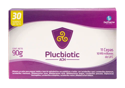 PLUCBIOTIC CAJA X 30 SOBRES ZACPHARMA