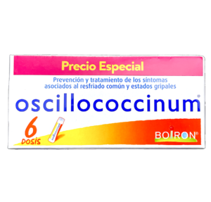 OSCILLOCOCCINUM PREVENCIÓN Y TRATAMIENTO DE LOS SINTOMAS ASOCIADOS AL RESFIADO COMUN Y ESTADOS GRIPALES PAGA 6 LLEVA 12 BOIRON