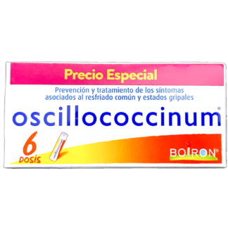 OSCILLOCOCCINUM PREVENCIÓN Y TRATAMIENTO DE LOS SINTOMAS ASOCIADOS AL RESFIADO COMUN Y ESTADOS GRIPALES PAGA 6 LLEVA 12 BOIRON